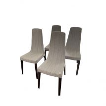 Ensemble de 4 chaises Blade en tissu, Giorgetti