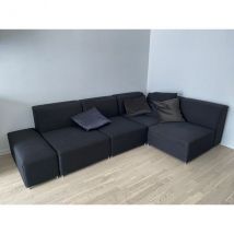 Canapé modulable et composable en tissu (anthracite/gris), Tacchini