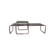 Set de 2 tables basses Laccio B9 et B10 de Marcel Breuer, MDF Italia