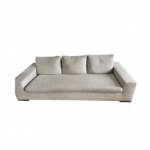 Canapé 3 places Moore en tissu (beige), Minotti
