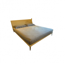 Lit double en tissu (beige), Cappellini