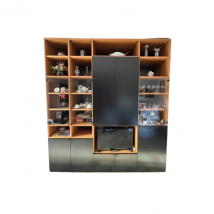 Armoire de rangement en bois noyer (années 1990), Lema