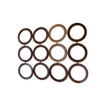 Panneau mural en bois massif argenté, Giorgetti