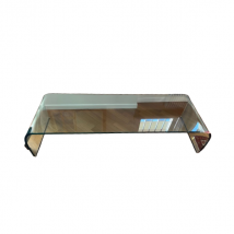 Table basse en verre courbé transparent, Fiam