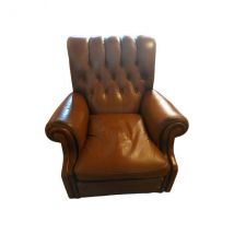 Fauteuil Bonnie en cuir marron, Poltrona Frau