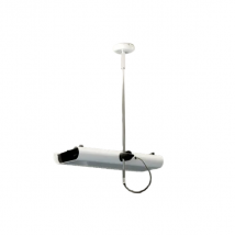 Suspension 889 en métal et aluminium de Joe Colombo, Oluce