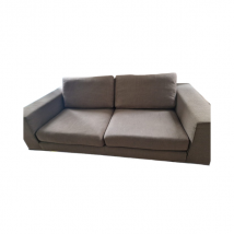 Canapé 3 places en tissu (marron/beige), Minotti