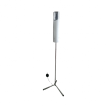 Lampe sur pied en cristal et verre opalin, Vistosi