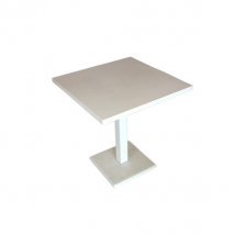 Table carré Round en acier par Christophe Pillet, Emu