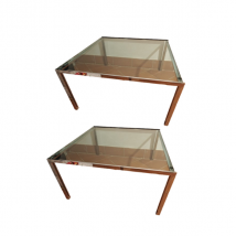 Paire de tables basses Luar par Ross Littell (années 60), ICF DePadova