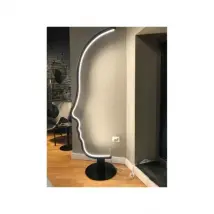 Lampe sur pied Vis à Vis en métal avec LED, Mogg