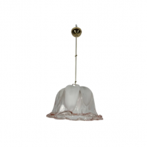 Suspension tulipe en verre (rose), La Murrina