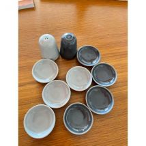 Set pour pinzimonio Solomon gris et crème, Richard Ginori