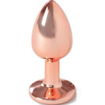 SECRETPLAY - METALL-BUTT-PLUG ROSÉGOLD, KLEINE GRÖSSE 7 CM - Gleitgel