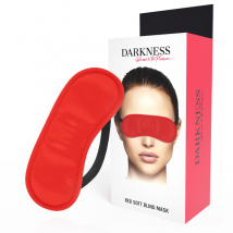 DARKNESS - GERADE ROTE MASKE - Haare & Schmuck