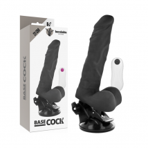 BASECOCK - ARTIKULIERBARER VIBRATOR MIT FERNBEDIENUNG SCHWARZ 21 CM -O- 5 CM -