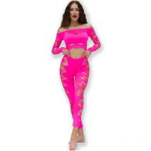 CHILIROSE - CR 4632 TOP & HOSE PINK GRÖßE/L - Gleitgel