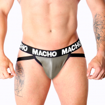 MACHO - MX27GR LEDERJOCK GRAU BEIGE XL - Gleitgel