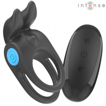 INTENSE - SAM VIBRATOR DOPPEL-PENISRING 10 VIBRATIONEN SCHWARZ - Sextoy