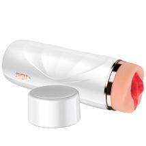 SHEQU - RILEY VIBRIERENDER VAGINA-MASTURBATOR MIT SAUG - Gleitgel