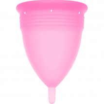 STERCUP - FDA SILIKON-MENSTRUALCUP ROSA - GRÖSSE L - Gleitgel