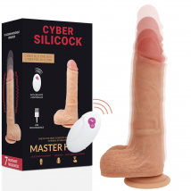 CYBER SILICOCK - FERNBEDIENUNG REALISTISCH MASTER HUCK 20.9 CM -O- 4 CM -