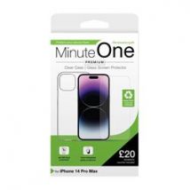 Minute One Premium Clear Case and Screen Protector iPhone 14 Pro Max