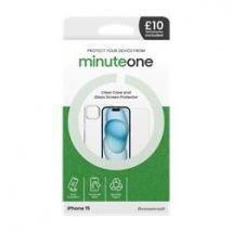 Minute One Case and Screen Protector for iPhone 15