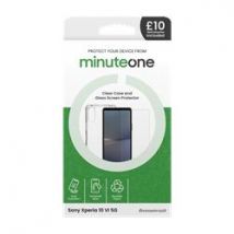 Minute One Case and Screen protector for Sony Xperia 10 VI 5G Black