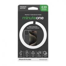 Minute One Premium Clear Case and Screen Protector for iPhone 16 Pro Max