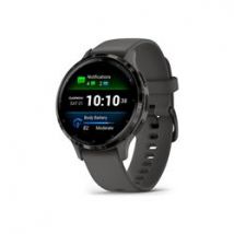 Garmin Venu 3S - Slate Stainless Steel Bezel with Pebble Grey Case
