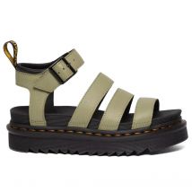 Sandały Dr. Martens Blaire Pisa Leather Strap Platform 30706358 - zielone