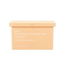 Abib - Masque en tissu Vita au glutathion, choix quotidien - 350ml/30 sheets