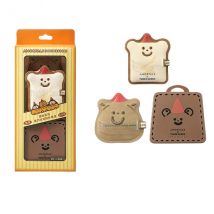 AMORTALS - Bouffées de teint au chocolat noir de la collection Tunee Goods - puff*2 & case - Toast Duo