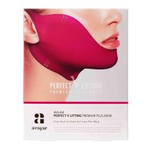avajar - Masque Perfect V Lifting Premium Plus en rouge - 5pièces