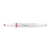 Chacott - Crayon Double Multi - 1.6g - 424 Cranberry x Ecle Beige