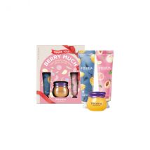 FRUDIA - [Merci Berry Much] Coffret cadeau spécial baume à lèvres et crème pour les mains au miel - 1 set (3 articles)