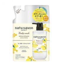 Kose - Recharge de nettoyant pour le corps Natu Savon Select (blanc et riche humide) - 360ml