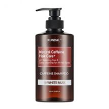 KUNDAL - Shampoing pour le cuir chevelu à la caféine - 500ml - White Musk