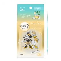 Mandom - Feuille pour le corps Happy Deo Fresh &amp; Smooth - 36 sheets - White Tea
