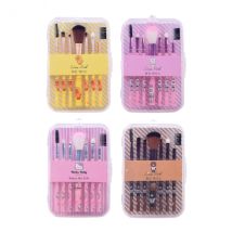 MINGXIER - Pinceau de maquillage dessin animé with box - 7 pièces (couleur aléatoire) - 1 set