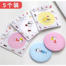 MINGXIER - Miroir de poche de dessin animé (version aléatoire) - 5 pièces