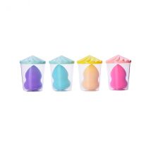 MINGXIER - Éponge de beauté pour mélangeur de maquillage - Gourde avec récipient (couleur aléatoire) - 1 pièce