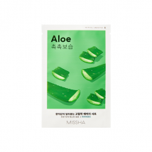 MISSHA - Masque en tissu léger et ajusté - Aloe vera - 20ea*19g