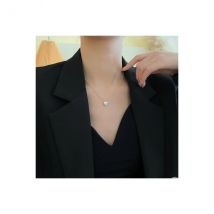 MsBlossom - Collier pendentif coeur en strass - One Size - One color