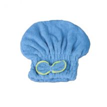 MsBlossom - Ribbon Hair Drying Towel - 1pc - Blue