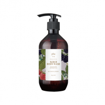 plu - Gel douche parfumé exfoliant spa - 500g - Botanical Berry