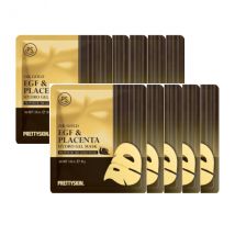 PRETTYSKIN - Masque hydrogel EGF et placenta à l'or 24 carats - 10pièces