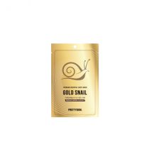 PRETTYSKIN - Masque en tissu essentiel premium Escargot d’or - 10pièces