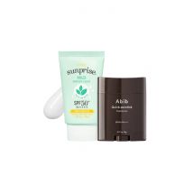 Abib - Quick Sunstick Protection Bar SPF50+ PA++++ - 22g X ETUDE - Sunprise Mild Watery Light Sunscreen SPF 50+ PA++++ - 50g Set